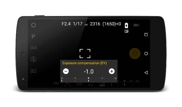 Bracketing and exposure compensation